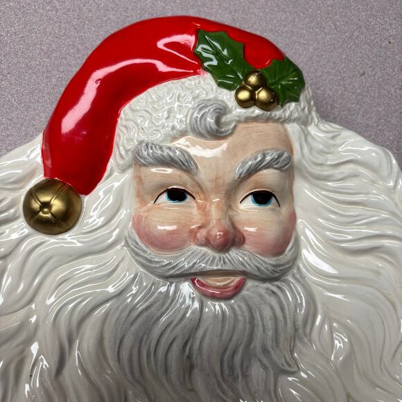 Vintage OCI Santa Serving Plate - Picture 2 of 5